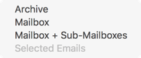 Export your emails