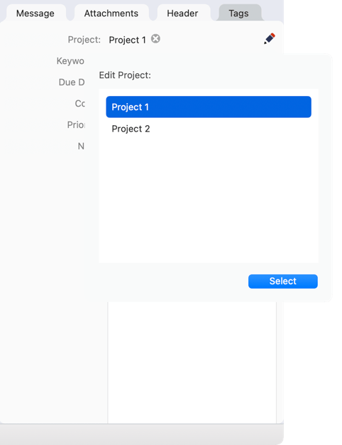 Edit projects