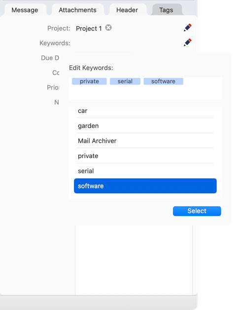 Edit keyword