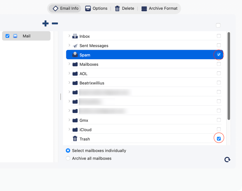 Archive spam or trash