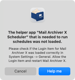 Error loading scheduler
