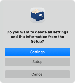 Delete settings