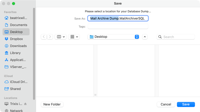 Error message database is corrupt