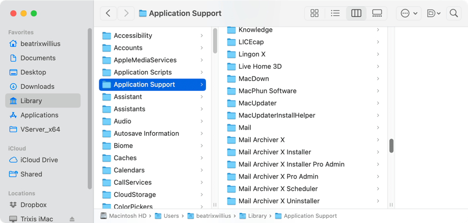 Application Support Folder